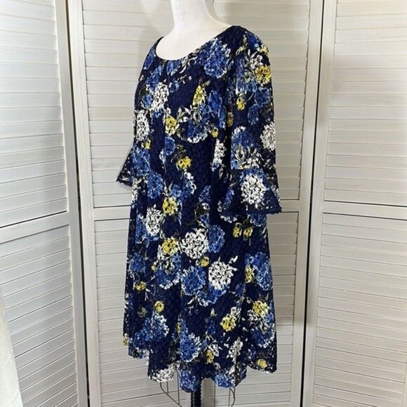 Chris McLaughlin Floral Dress Plus 24W Size Floral Fit & Flare - Picture 6 of 13